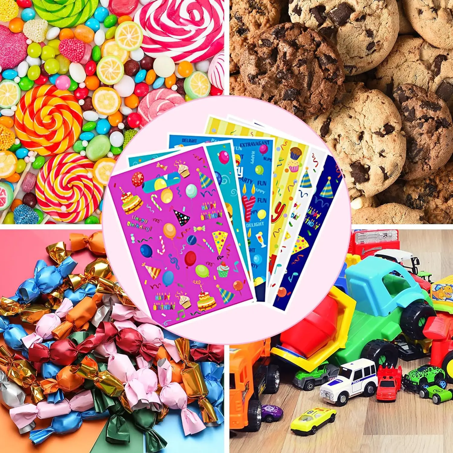 10/50Pcs Happy Birthday Gift Bags Candy Bag Child Party Loot Bags Boy Girl Kids Birthday Party Favors Supplies Decor