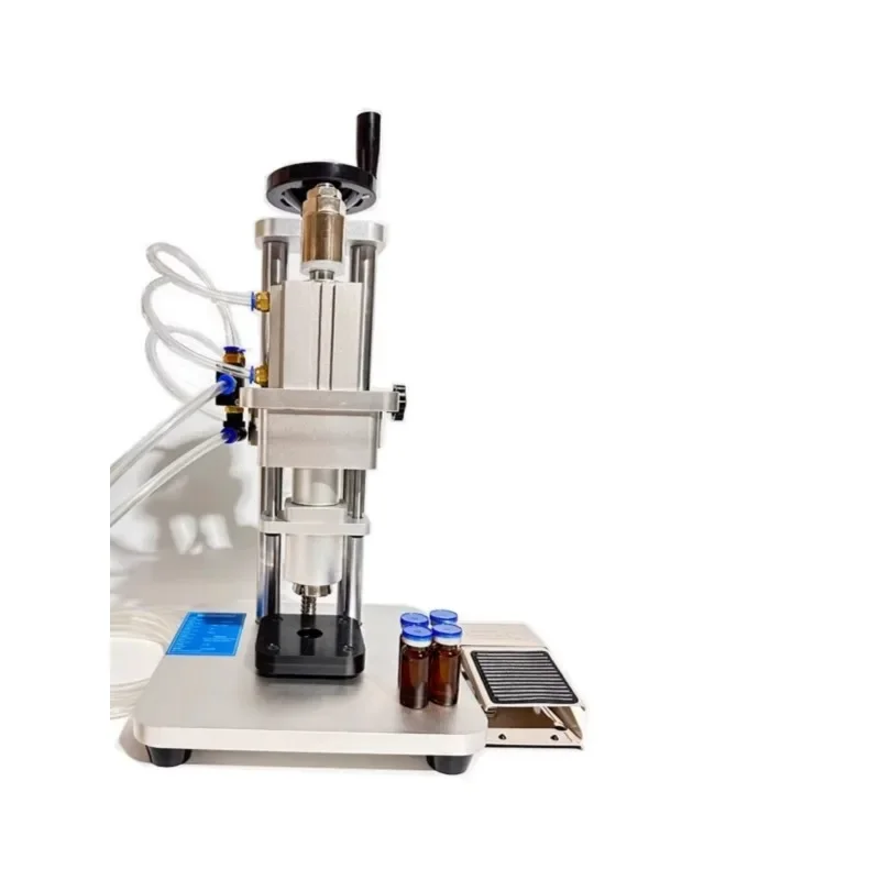 QD-20A Pneumatic 20mm Flip Top Aluminum Plastic Cap Crimping Machine 10ml Vial Capping Machine