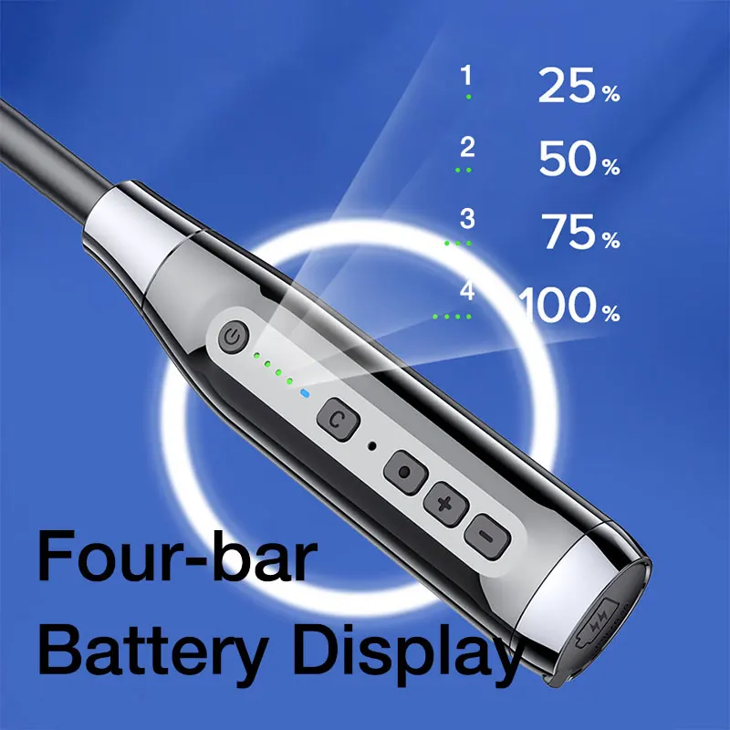 سماعات أذن داخلية 100 ساعة مقاومة للتحمل لاسلكية جهير سماعة أذن مزودة بتقنية البلوتوث سماعات رأس رياضية للموسيقى مع ميكروفون ستيريو