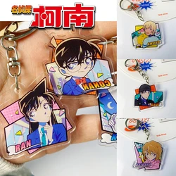 New Detective Conan Acrylic Keychain Fashionable Trend Men's Women's Key Ring Anime Key Chain Students Schoolbag Pendant Jewelry