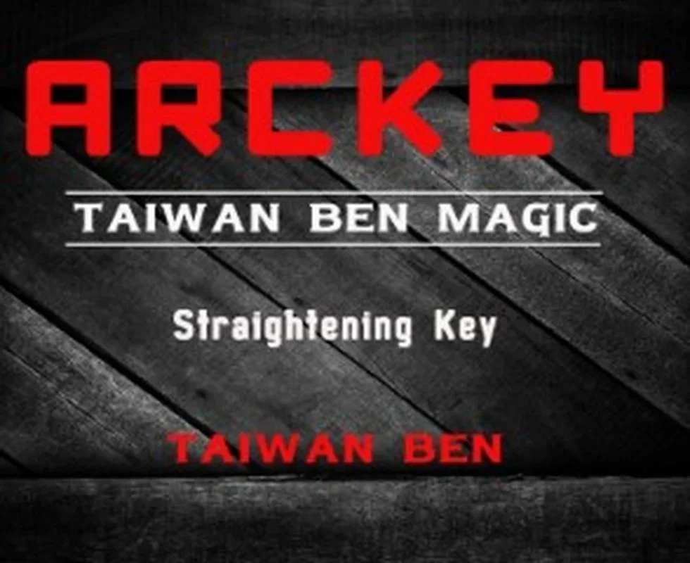 ArcKey Self-Straighting Self-Bending Key by Taiwan Ben Stage Magic Tricks Close up Mentalism Magia Magie Magicians Prop Gimmick