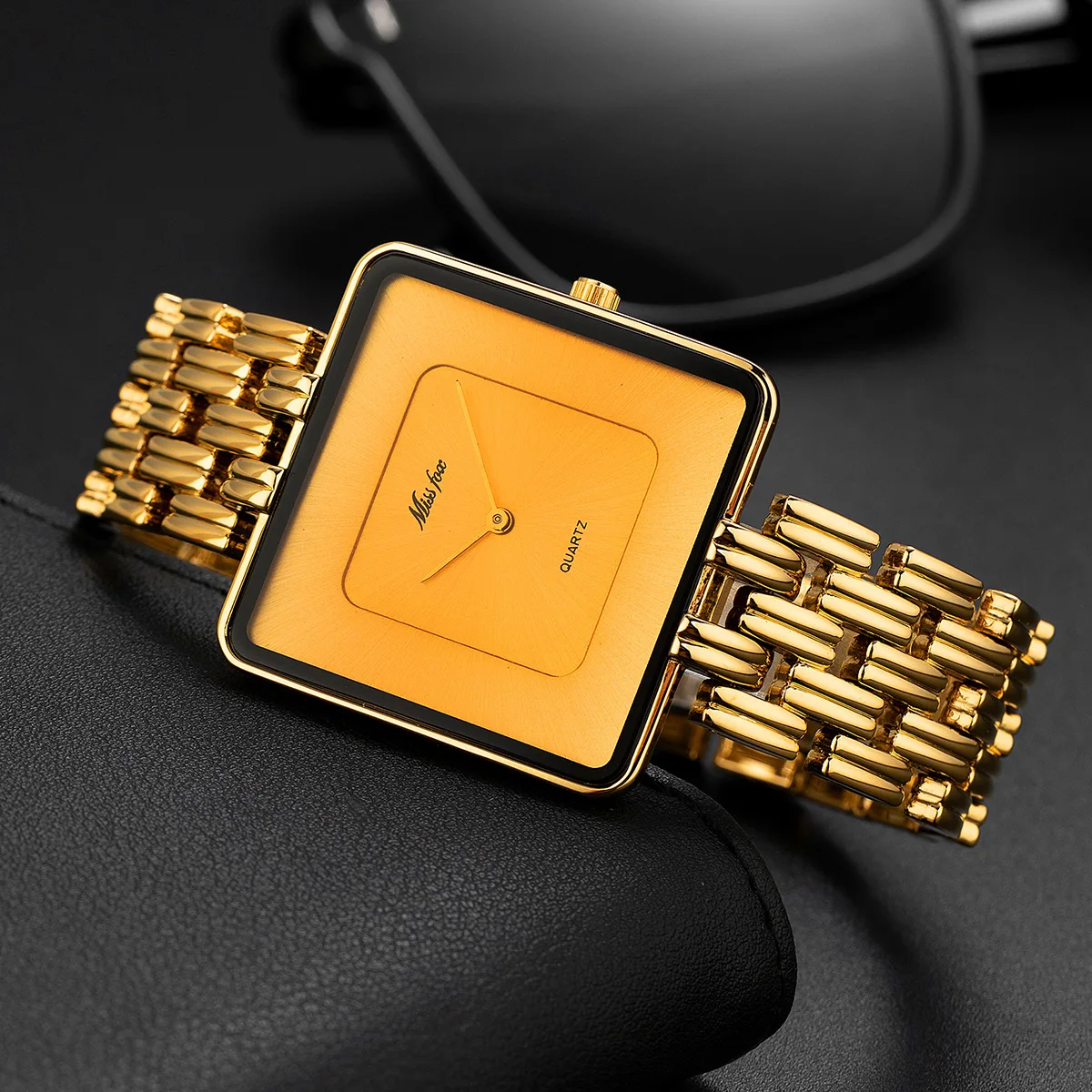 UTHAI Men's Watch Middle Eastern Luxury Brand Business High end Gold Square Waterproof Male Fashion Simple Quartz Clock Watches