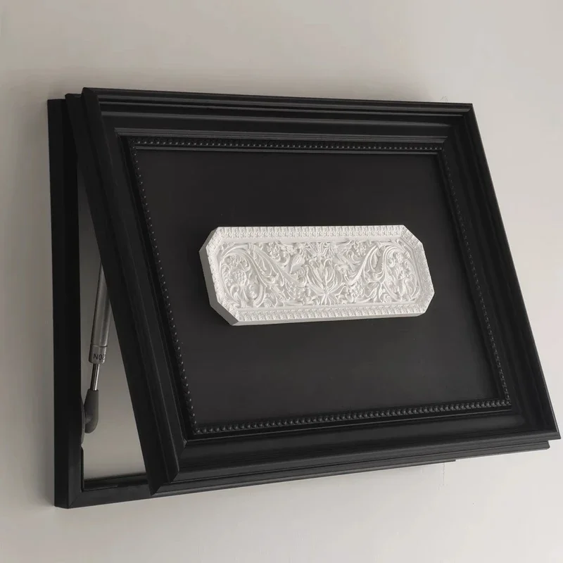 Meter box Meter box Block cement three-dimensional relief sculpture Decorative painting Cover plate Photo frame