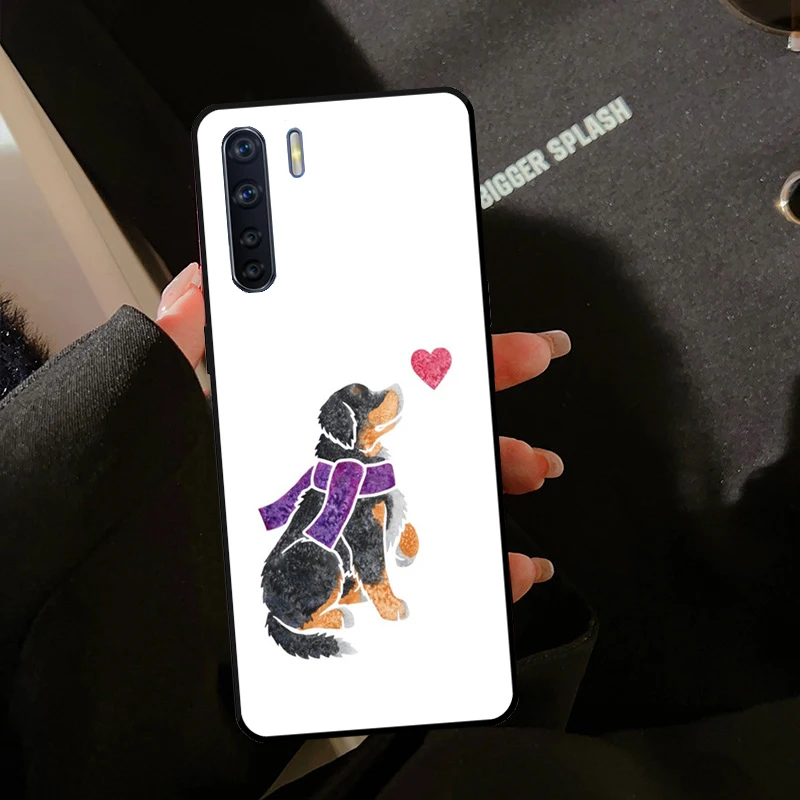 Bernese Mountain Dog Case For Oppo A18 A38 A58 A78 A98 A40 A60 A80 A96 A76 A16 A94 A74 A54 A15 A17 A57 A77 A6 Pro - view 4