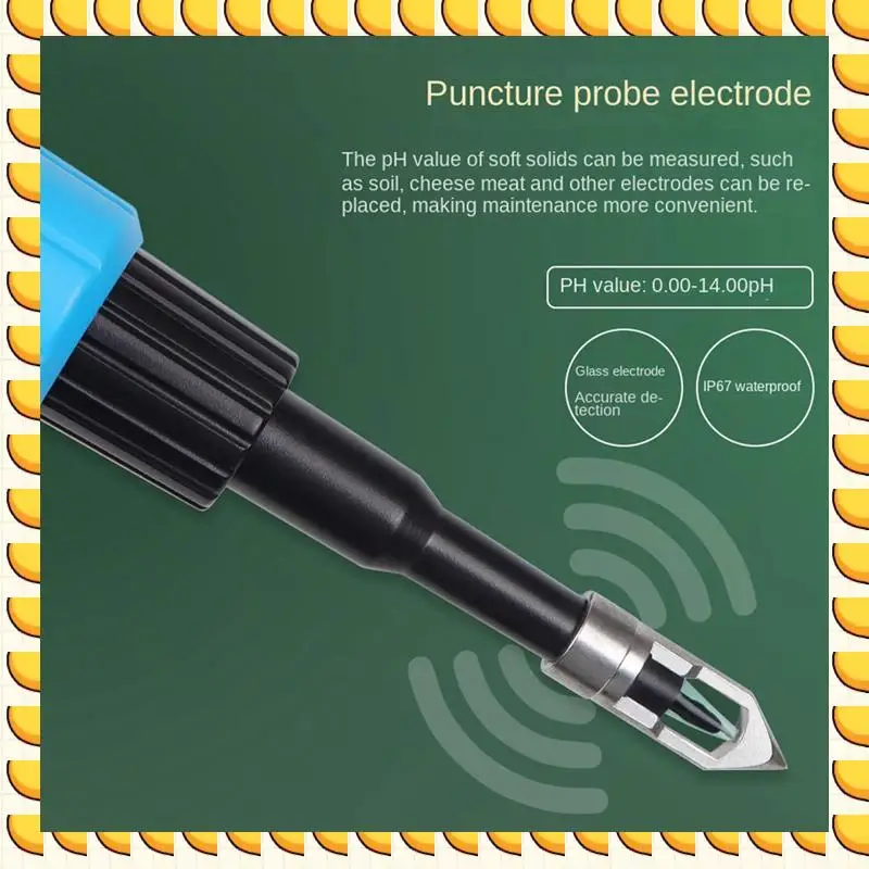 BAAU Food PH Meter 0.00-14.00PH High Accuracy Temp PH Tester Sensor Acidity Analyzer For Meat Canning Cheese Dough Water Durable