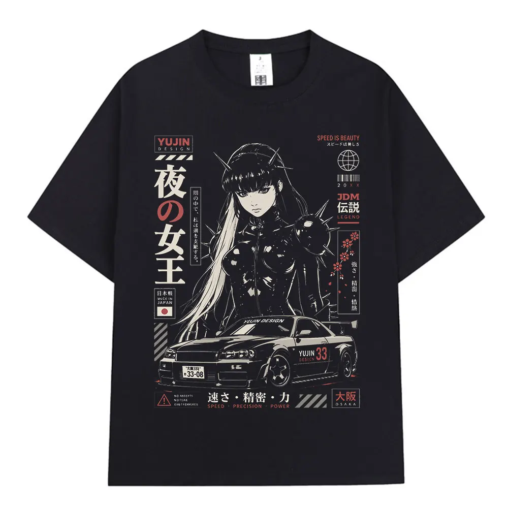Anime Initial D Drift Speed Is Beauty JDM Racing Car T Shirts Men's Women Clothing Fashion T-shirt Casual Short Sleeves T-Shirts