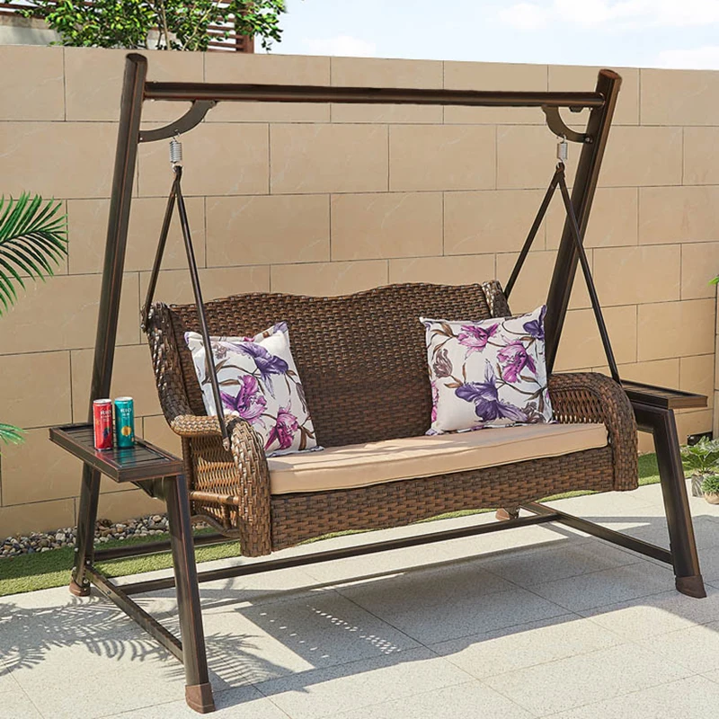 

Роскошные качели для патио Accent, минималистичный дизайн, качели для отдыха, двора, лужайки, патио, современная уличная мебель Columpiar Lsqq