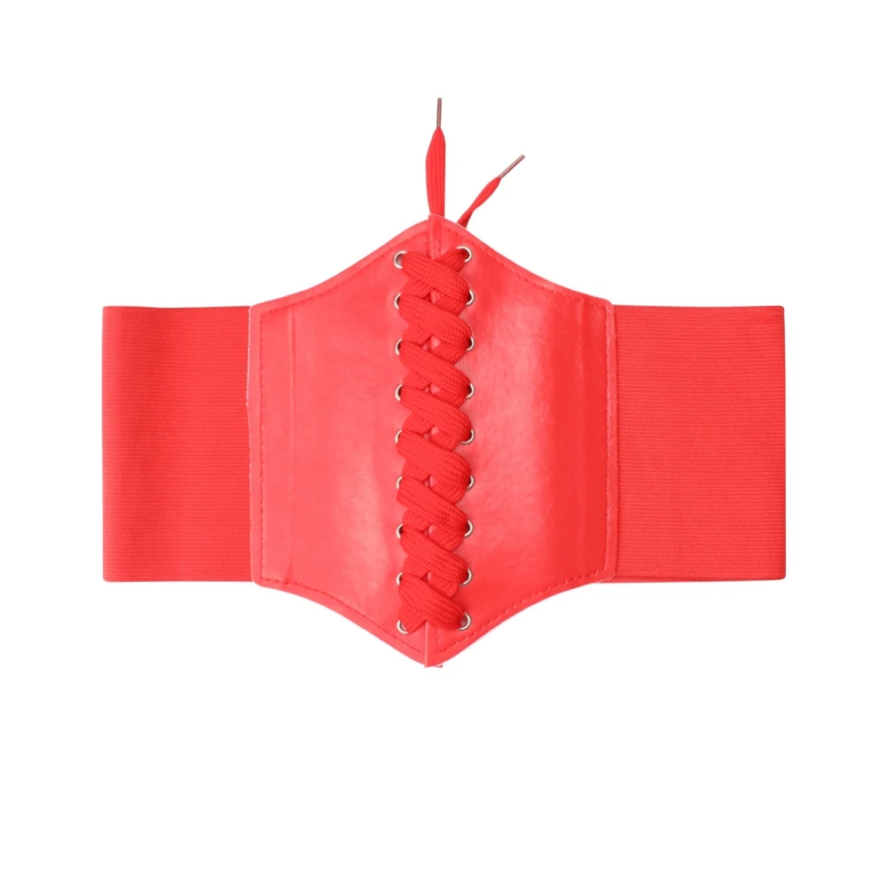 Free Shipping New Fashion Cummerbunds Wind Rope Waist Decoration Corset Wide Noble Leather Cummerbund Elastic Strap Belt Women