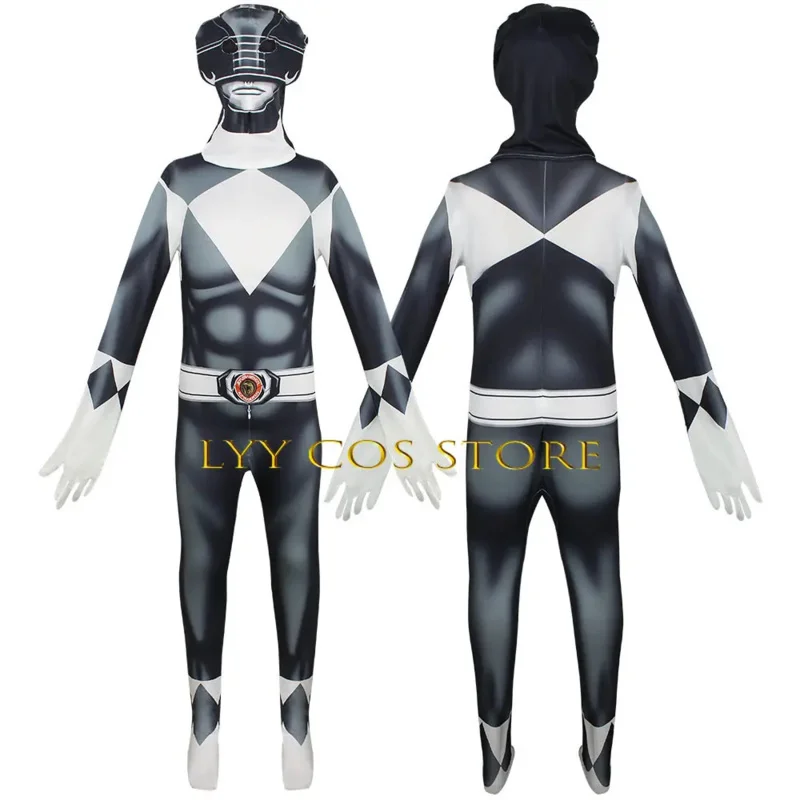 Wholesale Anime Power Cosplay Samurai Shinkenger Costume Bodysuit Adult Halloween Birthday Party Zentai Suit Rangers Jumpsuit