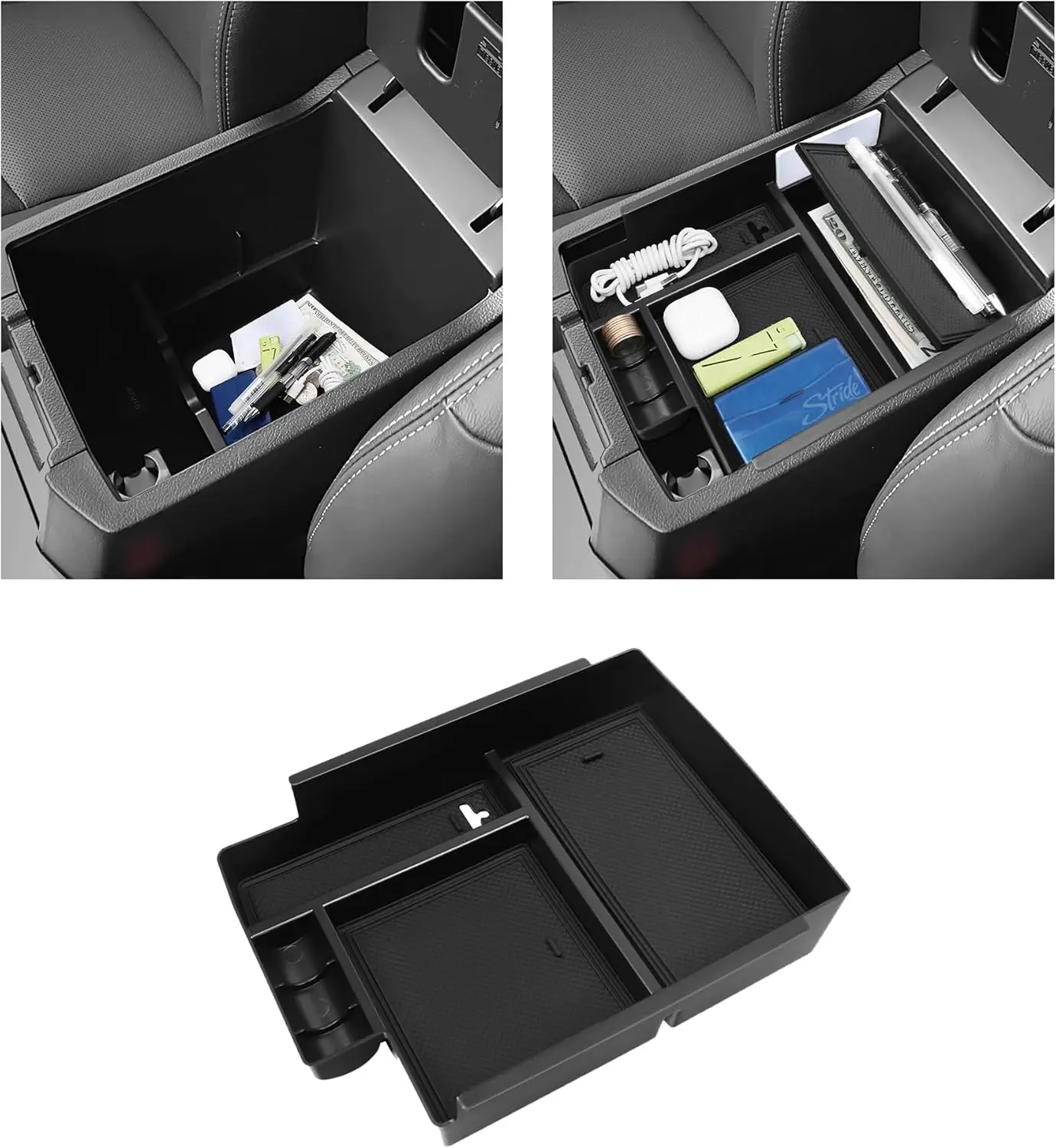 

For Toyota 4Runner 2010-2020 2021 2022 2023 2024 Center Console Armrest Storage Tray ABS Organizers Tidying Car Interior Access