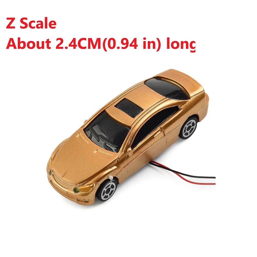 10Pcs 12V 20mA 1:200 Z Scale Model Led Lighting Cars Toy Vehicle For Building Street Landscape Layout DIY Mini Ornaments Car