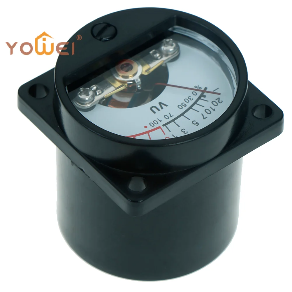 Latest6-12V panel VU meter bulb warm back light recording audio level amp meter