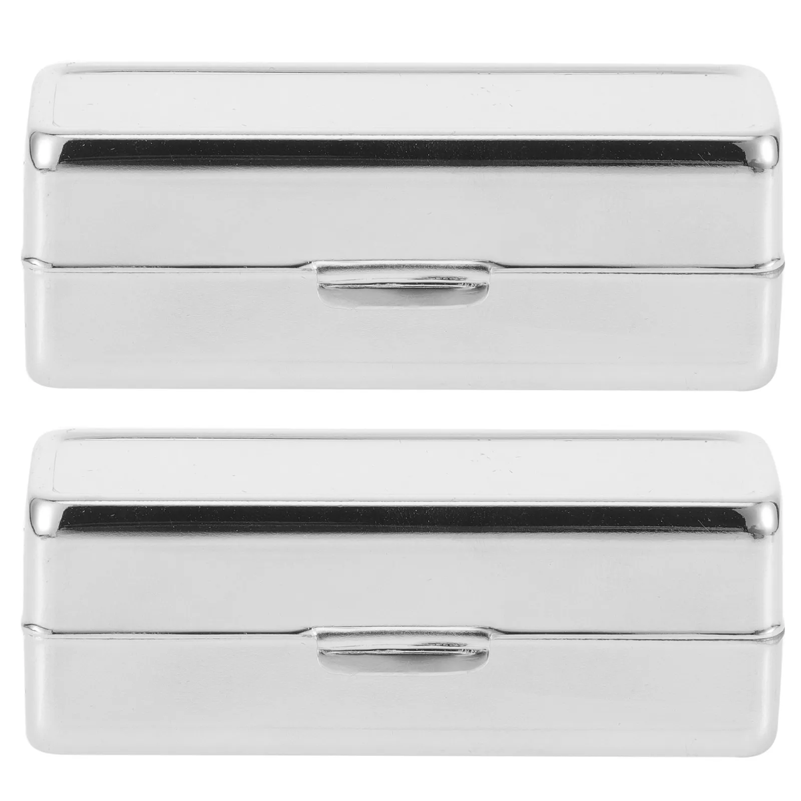 2pcs Lipstick Case Retro Portable Makeup Storage Box For Lip Balm Essential Oil Roller Durable Organizer Lipstick