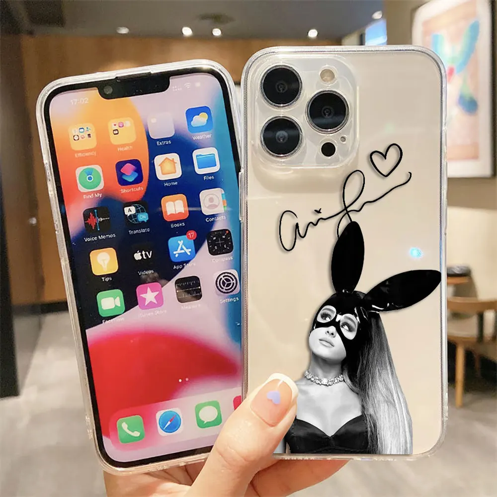 البوب المغني أريانا غراندز حافظة شفافة ل VIVO Y100 Y76 Y75 Y73 Y51 Y50 Y36 Y35 Y28 Y27 Y22S Y33S Y21 Y20 Y19S Y17S Y16 Y15S