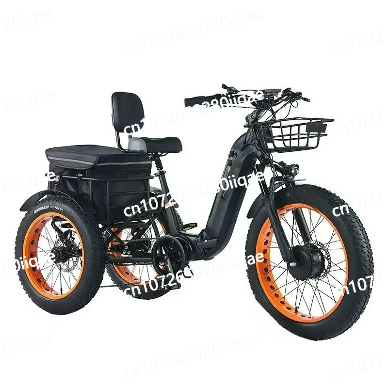 

20-дюймовый европейский электрический трехколесный велосипед для взрослых, дешевый трехколесный велосипед E для взрослых