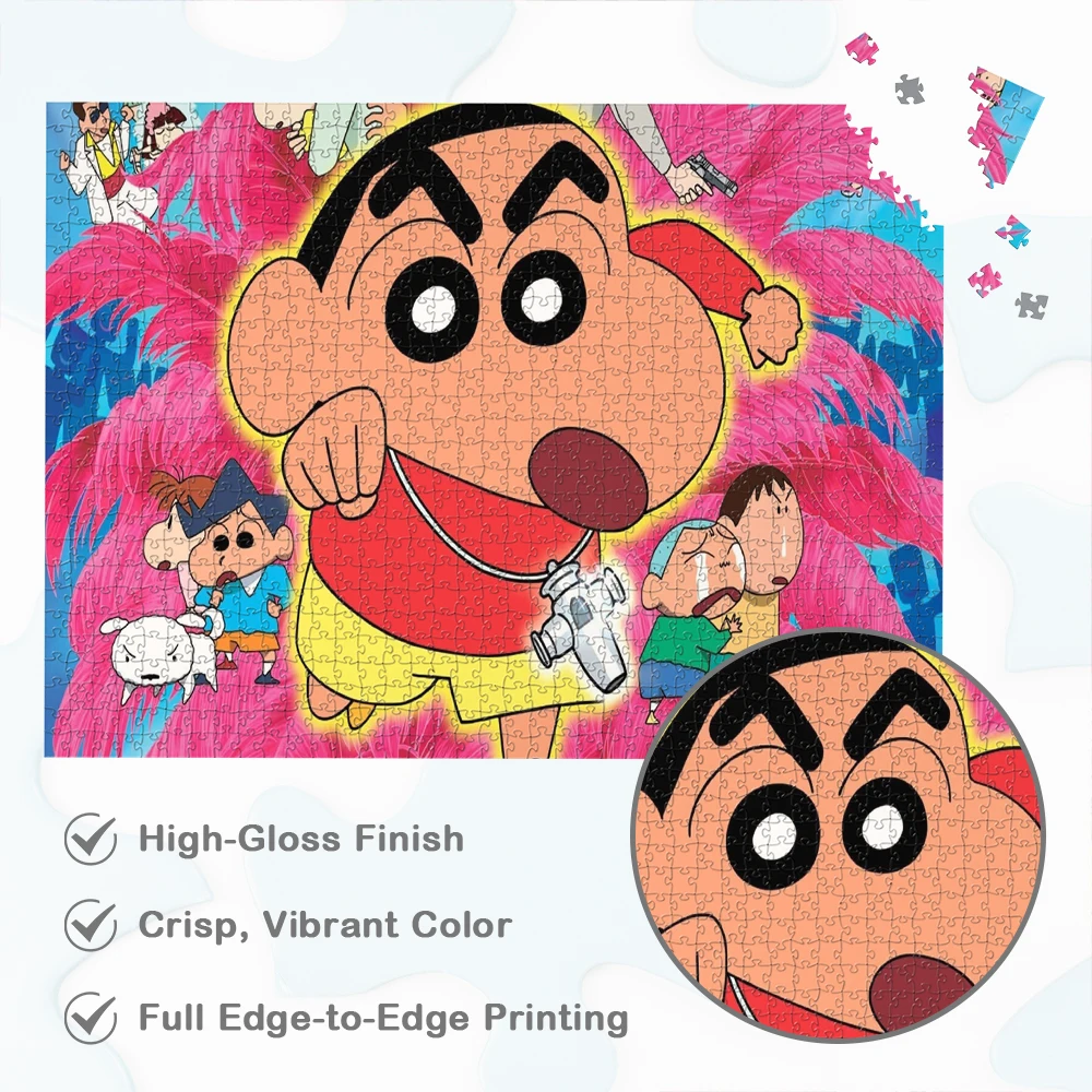 Crayon Shin Chan Legpuzzels Shinnosuke Nohara Uniek Ontwerp Grote Volwassen Jigsaw Japanse Maga Serie Anime Educatief Speelgoed