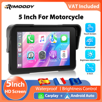 Rimoody Motorcycle 5-inch Screen GPS Navigation wireless Carplay Portable Smart Player SupportsSupport tyre pressure monitoring