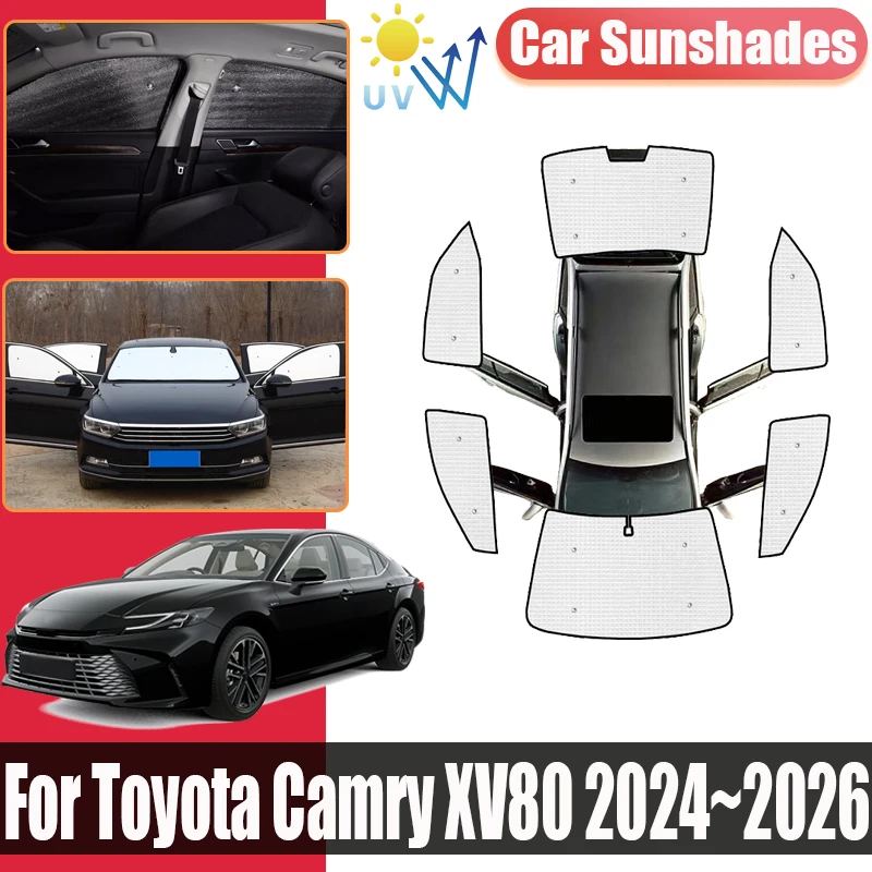 

Auto Anti-UV For Toyota Camry XV80 2024 2025 2026 Car Covers Full Coverage Sunshade Privacy Blocks Side Window Visor Accessories