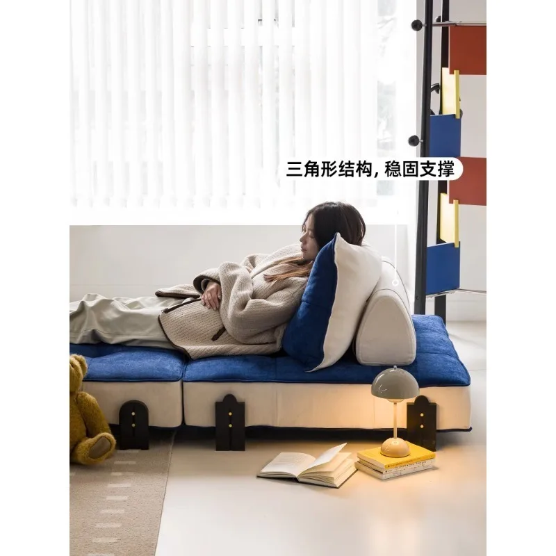 أريكة من قماش التوفو لغرفة المعيشة 2025 وحدة كسولة جديدة للاستلقاء والنوم