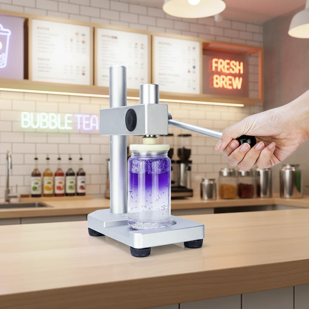 New Sealing Machine Sixth-Generation Pet Bottles Cans Commercial Use Milk Te.a Coconut Water Beverage Can Packaging Seal