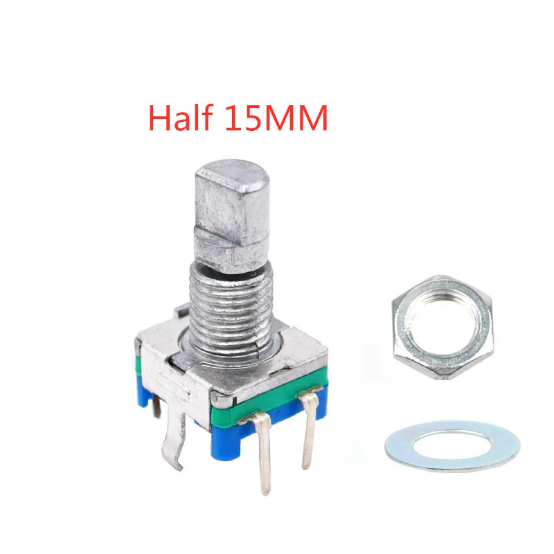 2/5/10 stks/partij 20 Positie 360 Graden Roterende Encoder EC11 Drukknop 5Pin Handvat Lange 15/20 MM Met Een Ingebouwde Drukknop - afbeelding 1
