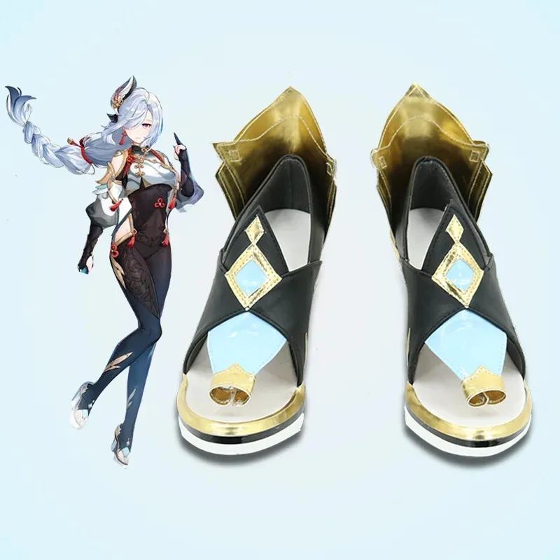 

Genshin Impact Shenhe Обувь для косплея Женщина Мужчина Shenhe Cos Костюмы на Хэллоуин