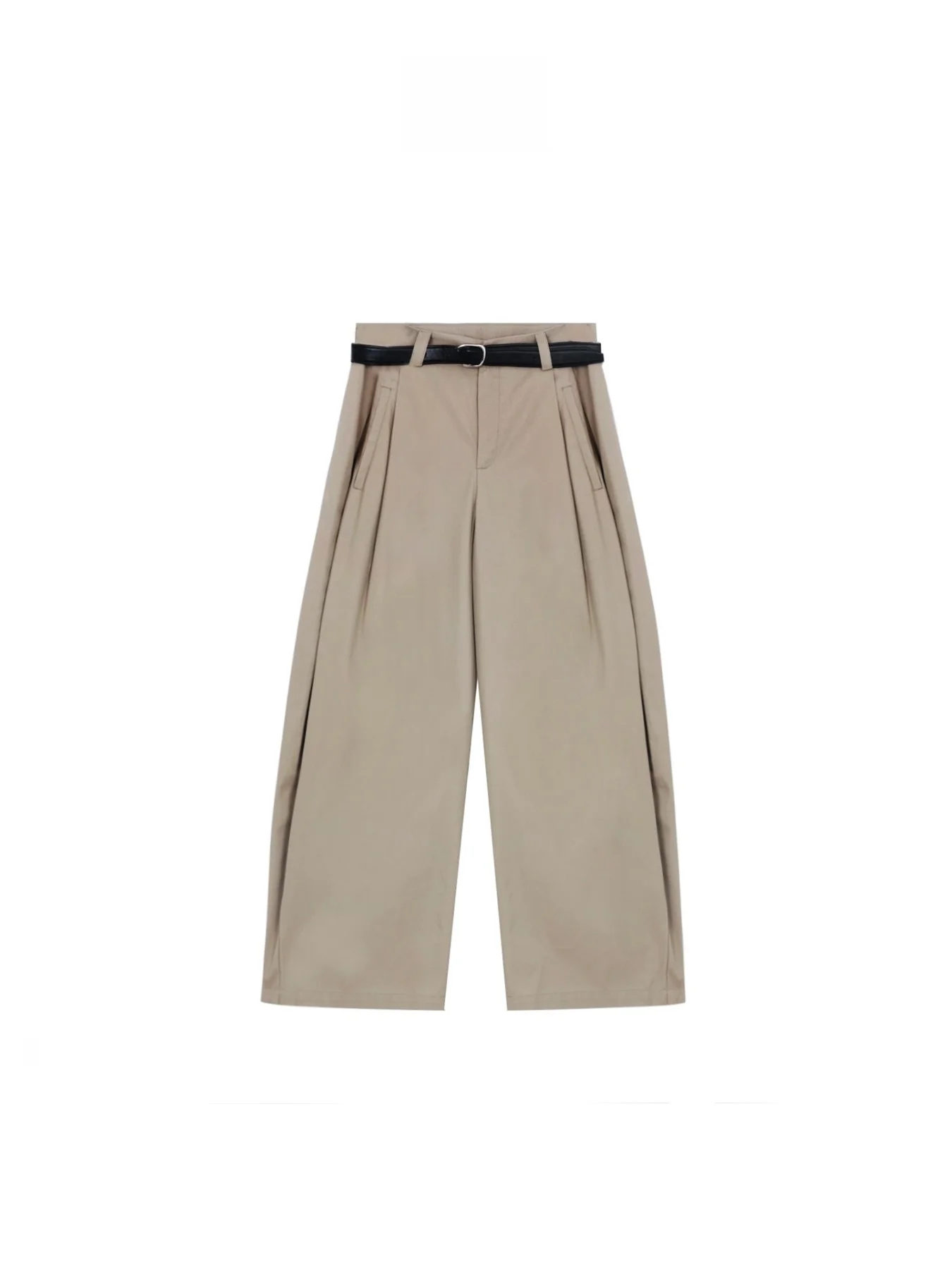 

Женские повседневные брюки с высокой талией, свободного кроя, прямые, из хлопка, простого дизайна, для работы