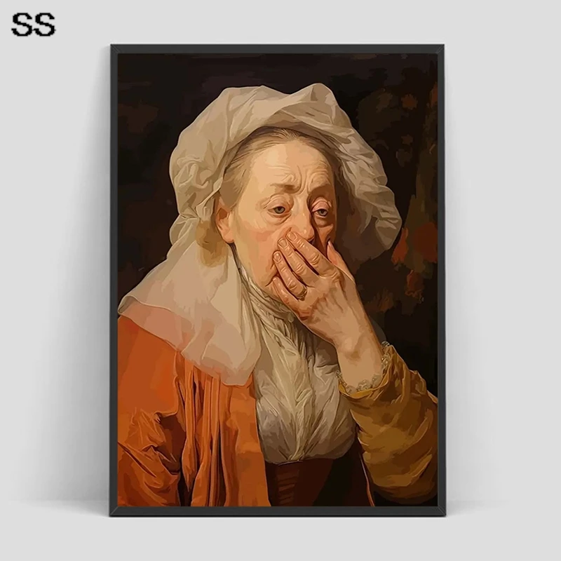 Engraçado banheiro rolo de papel higiênico pintura em tela mona lisa impressões em tela cartazes modernos sala estar pinturas decoração casa presente