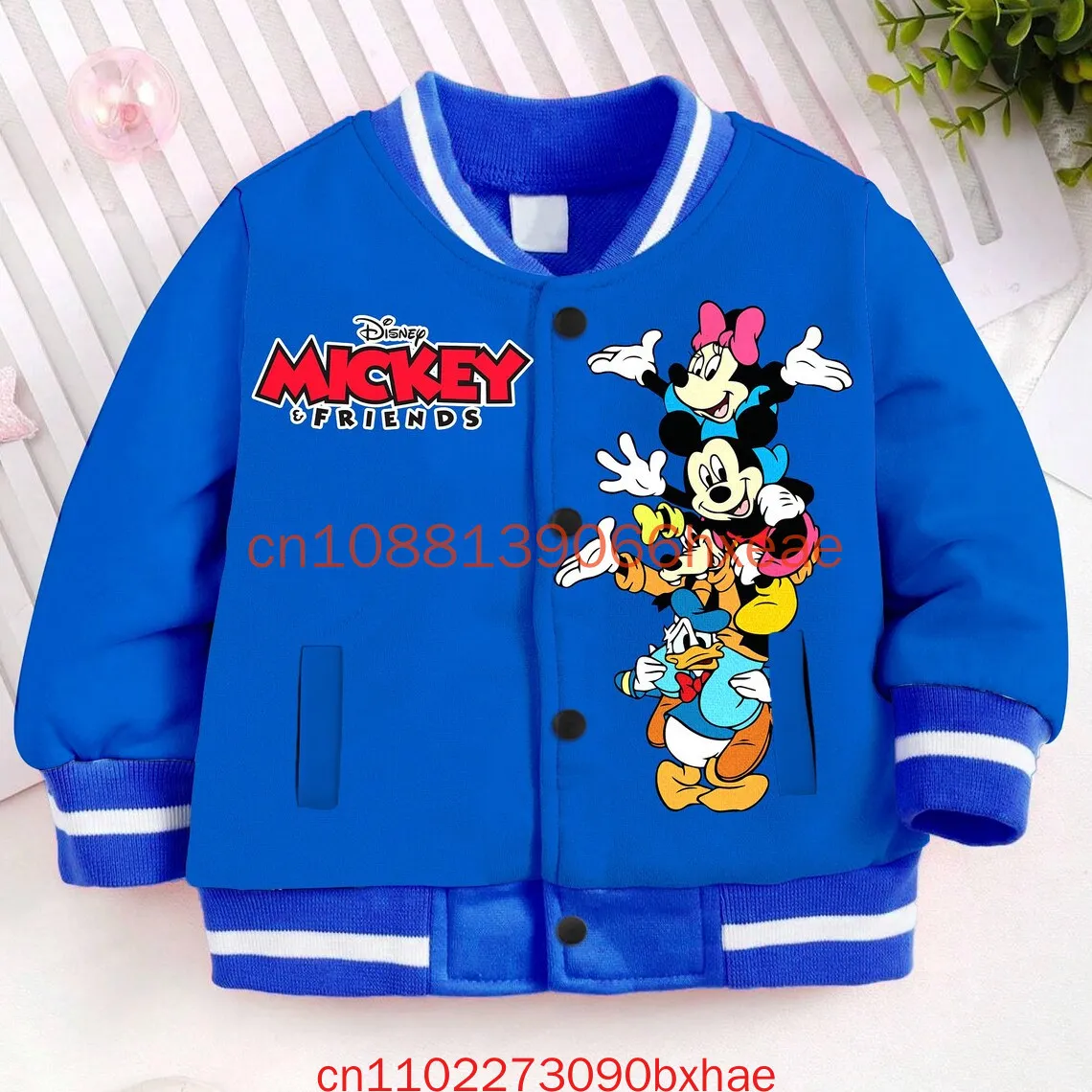 

Mickey 1928 Classic Kids and Youth Baseball Jacket 2025 New Disney Halloween Fashion Street Men's Baseball Jacket