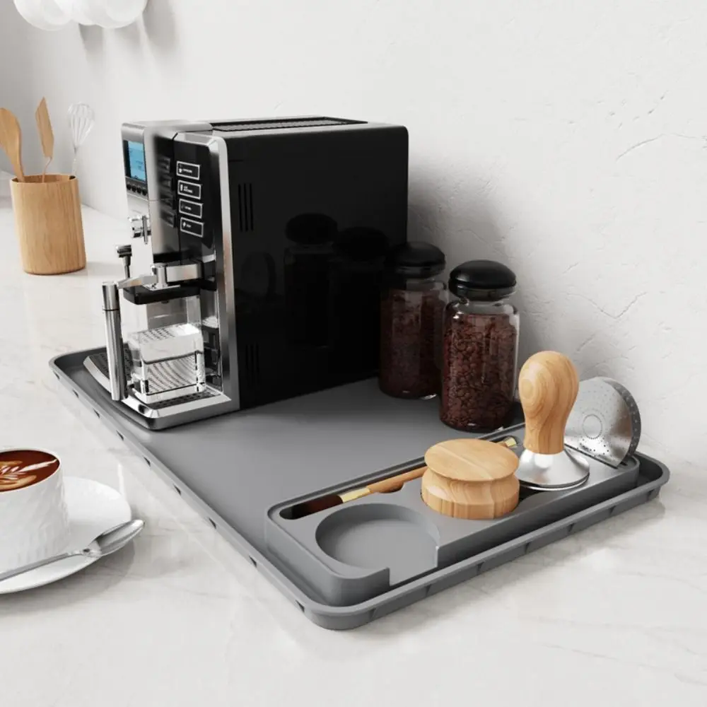 

Non Slip Surface Silicone Coffee Tamper Pad Space Saving Easy to clean Espresso Tamping Mat Multi-Functional
