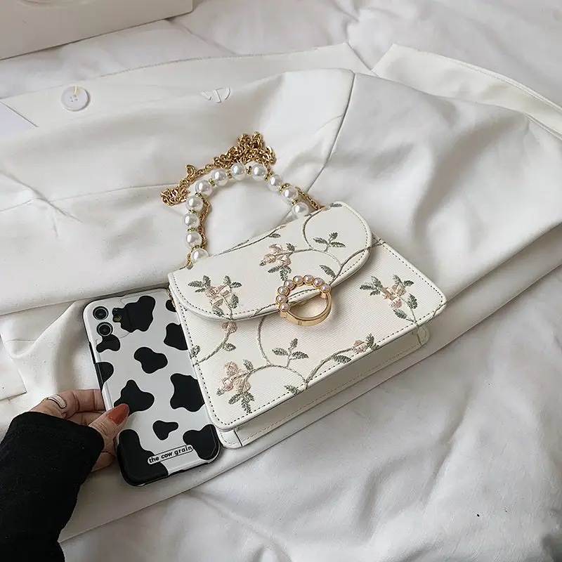 NEWEST Shell Beads Bags Fashion Sweet Clutch Bag Women\'s Handbags Lace Wedding Lady Chain Women Shoulder Crossbody Bag Purse