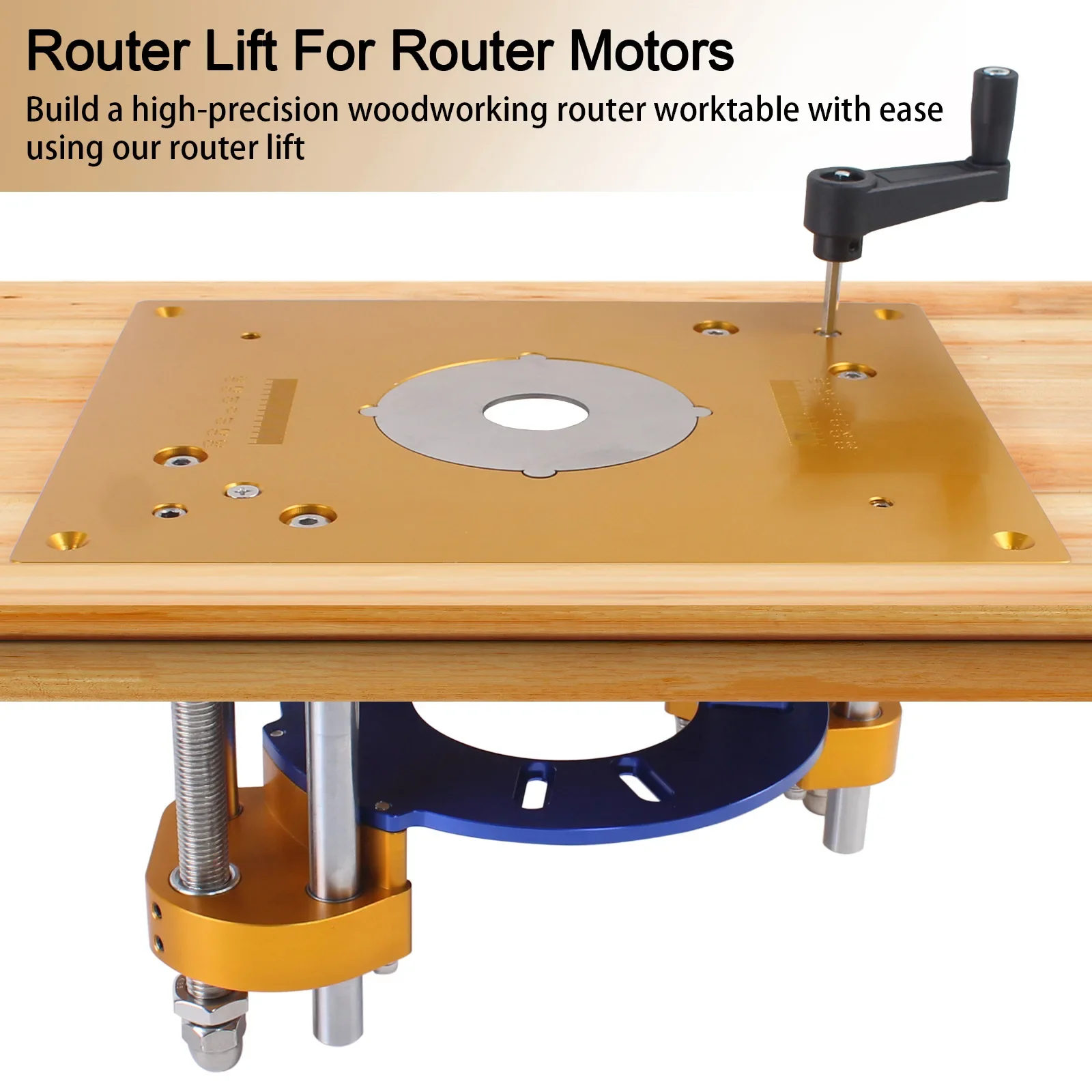 Router Lift Router Table Insert Plate for Engraving Machine Electric Wood Milling Trimming Machine DIY Woodworking Work Bench