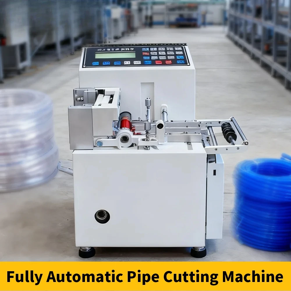 Automatische Kunststoffrohrschneidemaschine, intelligenter elektrischer Schnittlängeschneider für Kunststoffrohre