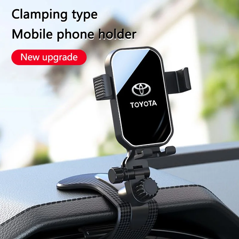 

360 Degrees Car Phone Holder Universal Smartphone Stands Car Rack Dashboard Support for Toyota Hilux Aygo Yaris Camry CHR Rav4