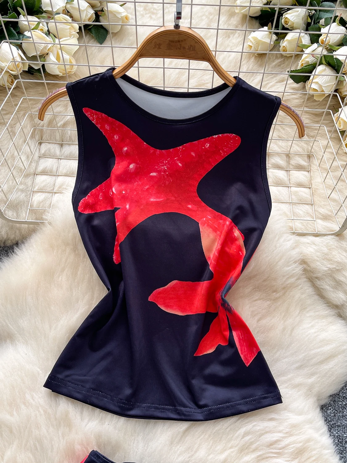 

Slim Fit High Waist ort Pants Women's Faion Summer Outfit round Ne Svel Printed Top And ort Sets Commute Sle