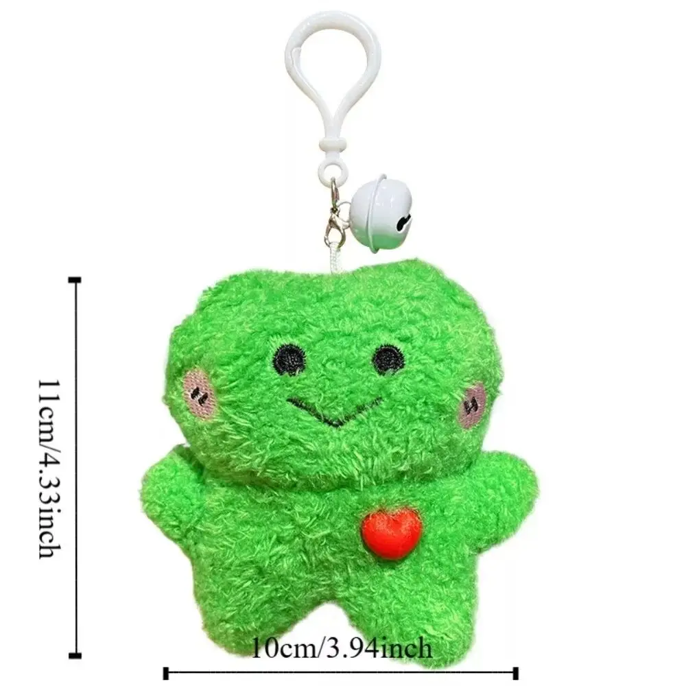 Porte-clés de canard en peluche en forme de cœur pour filles, pendentif clé de dessin animé mignon, poupées en peluche créatives, nouveau