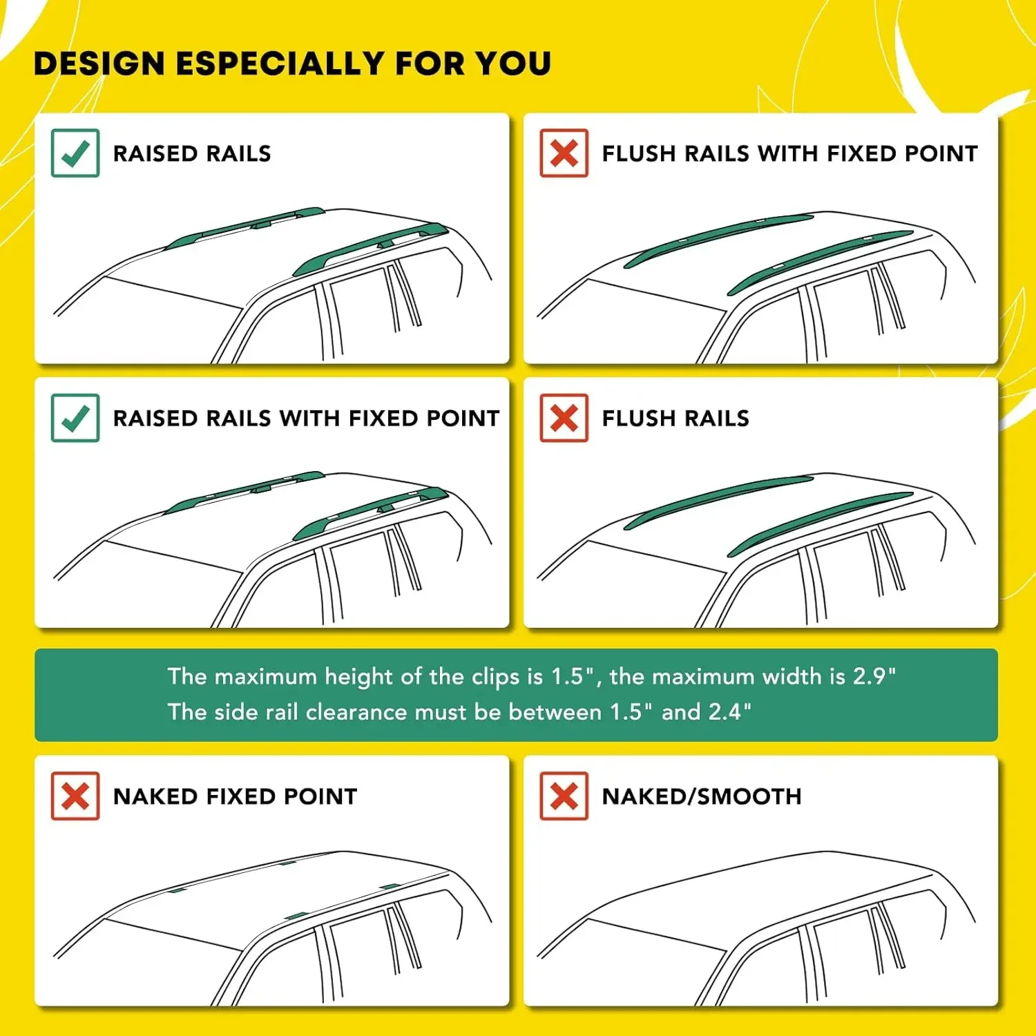 LBS Universal Roof Rack Cargo Carrier + 46