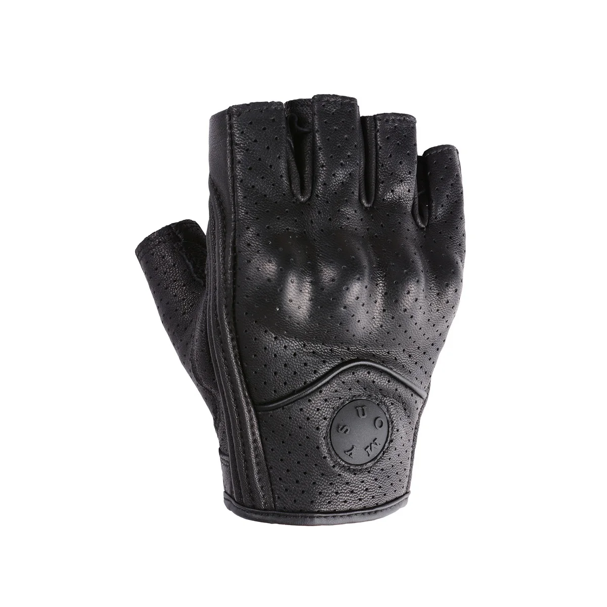 

Retro Motorcycle Half-Finger Gloves for Bikers - Impact-Resistant and Breathable
