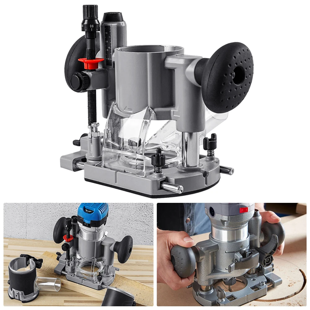 65mm Plunge Router Base Milling Trimming Plate For Woodworking Machine Power Tool Accessories Metal Aluminum Alloy Guide Part