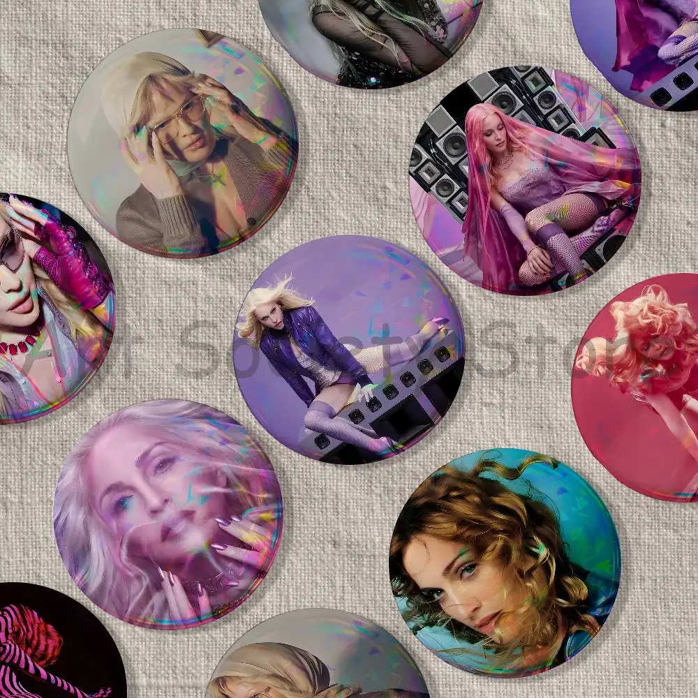 Singer Confessions M-Madonna 2026 Badges Creative Tinplate Button Pin Brooch Creative Quotes Badge Clothes Backpack Jewelry Gift