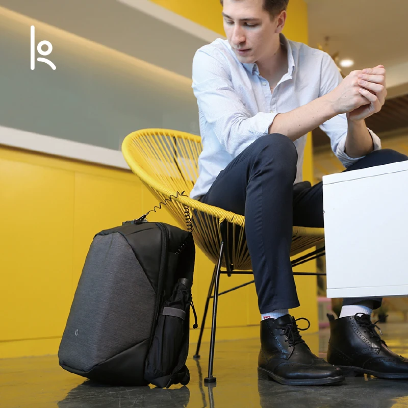 

Anti-thief Design Click Multiple Travel Backpack Men 15.6 inch Laptop Backpack USB Charging Large Waterproof Backpack Male