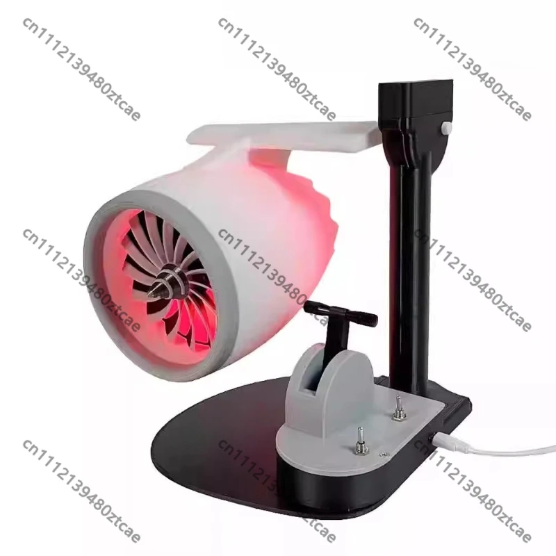 Multifunctional USB Desk Fan LED Light Spray Humidifier Aviation Style Desktop Decor for Office Bedroom