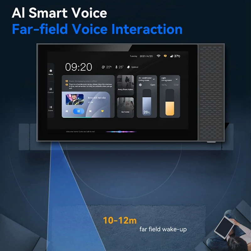 Wifi 6.8 Inch Zigbee Gateway Panel Touchscreen Control Fit For Tuya Smart Appliance Smart Gift