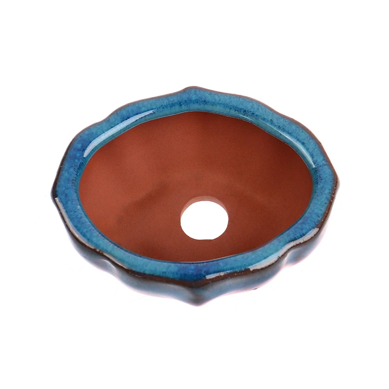 1PC Chinese Style Bonsai Flowerpot Ceramic Craft Plant Pot Planter Home Decor 7.5*5.7*4cm