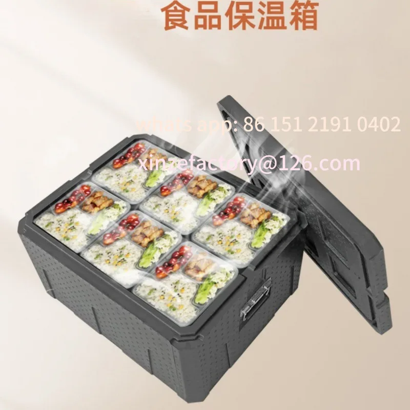 

Customizable wholesale large food incubator foam box commercial stall thermal refrigeration box lunch fast food takeaway