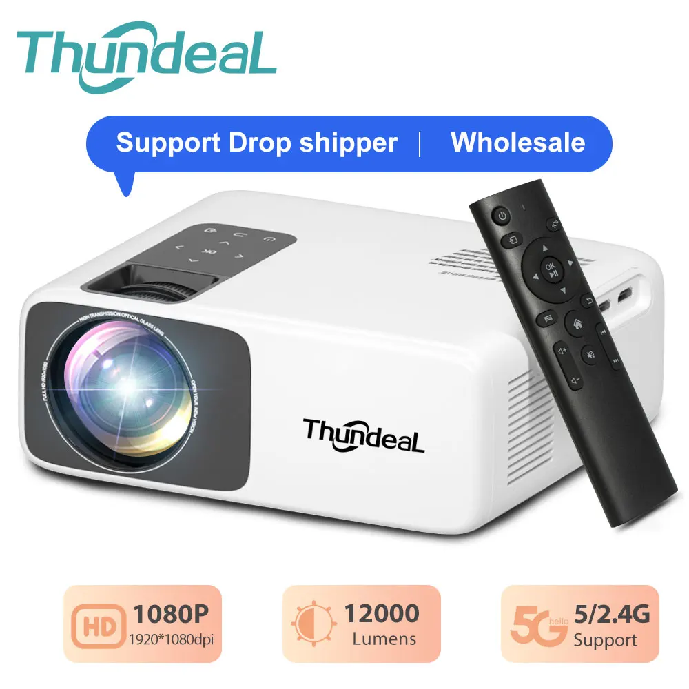 

Мини портативный проектор ThundeaL TD93Pro, 1080P, Android, Wi-Fi