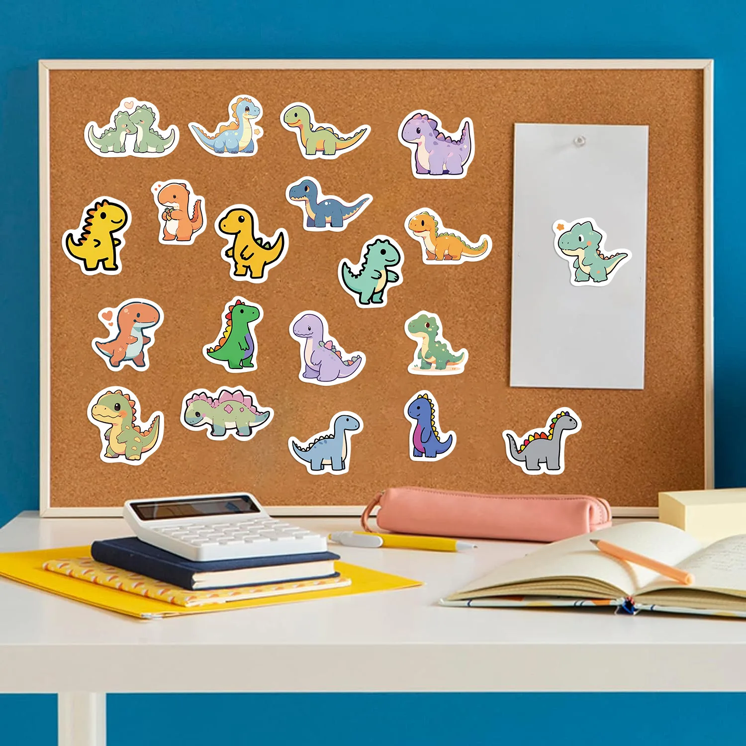 100Pcs Cute Small Dinosaur Stickers Animal DIY Stickers Scrapbooking Phone Luggage Skateboard Waterproof Graffiti Decals