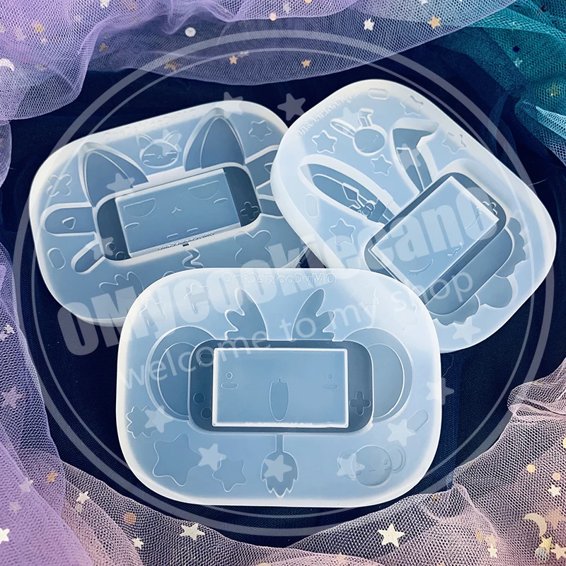 Super cute magical gameboy magical mobile phone clear transparent silicone mold.