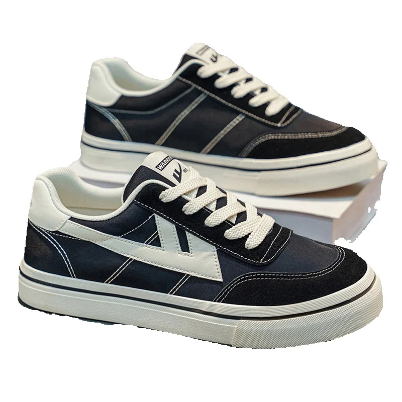 Pull-back Men's Canvas Shoes, New Popular Spring Model, Men's Versatile Casual Sports Sneakers_vogvips.com