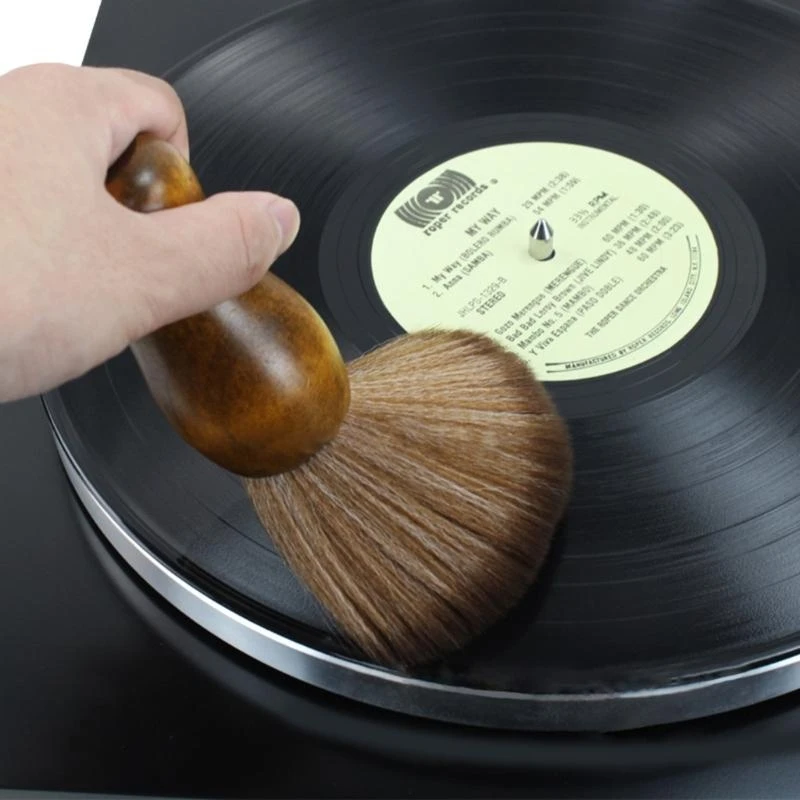 Anti-static Record Dust Remover for LP Vinyl Album Duster Brush Cleaner